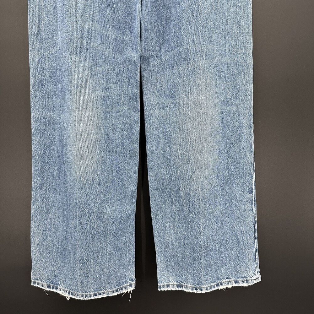 FRAME Le Jane Wide Leg Jeans Varsity Blues Size 32 - Picture 10 of 11